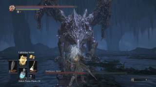 DARK SOULS III dark eater midir kill The way gwyn intended sl 120 faith build [upl. by Annaeerb852]