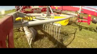 Rowing Up Silage 2016  Massey Ferguson 3075  Pottinger 762c Rake [upl. by Limaj]