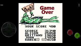 Frogger Game Boy Color Game Over [upl. by Nnil]