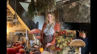 Enchanted Autumn Part 1 foraging brambly hedge decor and hedgerow liqueur [upl. by Yekcin]