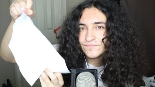 ASMR 1 MINUTE FOLDING YOU 📝👋 [upl. by Dulcinea]