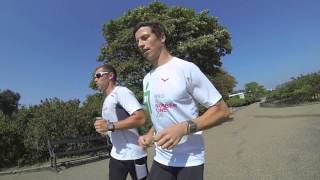 KMD IRONMAN Copenhagen run course  by Tom Kristensen and Allan Steen Olesen [upl. by Nnire]