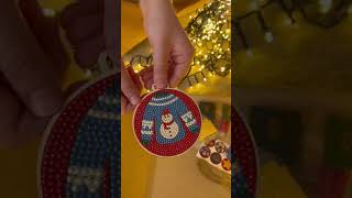 🎄✨ Czerwone diamentowe ozdoby świąteczne na drewnianych tabliczkach – DIY ✨🎄 [upl. by Decato764]