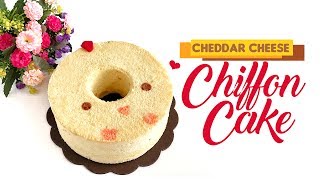 Cheddar Cheese Chiffon Cake without baking powder [upl. by Eirrok]