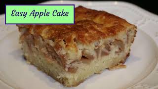 Easy Apple Cake Recipe  How to Make the Easiest Apple Cake [upl. by Eivlys]