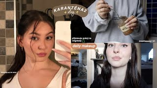 CO DĚLÁM DOMA BĚHEM 2 KARANTÉNY PART 4 daily makeup výzdoba na vlogmasy [upl. by Jotham]