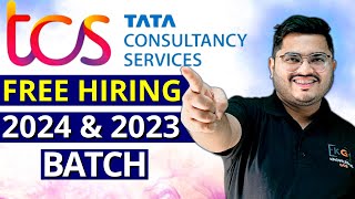 TCS Free Hiring for 2024 amp 2023 Batch  TCS Biggest Hiring  TCS Off Campus Drive  TCS Smart Hiring [upl. by Ogait529]