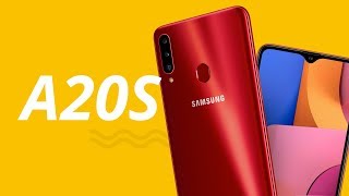 Galaxy A20s mais um quotsquot de um quotAquot da Samsung UnboxingHandson [upl. by Vonny]