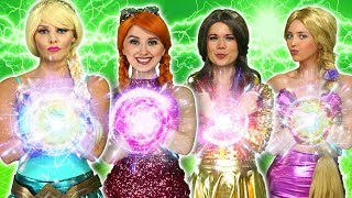 ALL DISNEY PRINCESSES TURN INTO ELSA With Ariel Rapunzel and Belle Totally TV [upl. by Vidda]