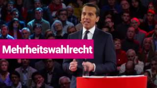 Bundeskanzler Christian Kern fordert Mehrheitswahlrecht [upl. by Keyte]