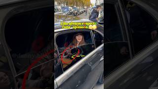 Lisas reaction when a fan asked her to roll down her car window lisa blackpink [upl. by Nils]