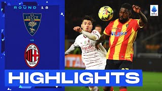 LecceMilan 22  Milan held by heroic Lecce Goals amp Highlights  Serie A 202223 [upl. by Anaitsirk]