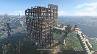 FALLOUT 4 Settlement  Finch Farm Museum highrise [upl. by Gnoh]