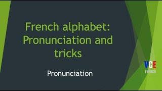 The French Alphabet  Pronunciation and tricks [upl. by Japheth]