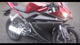 Yamaha YZF R125 201415 Anodized Red Review [upl. by Fiedling]