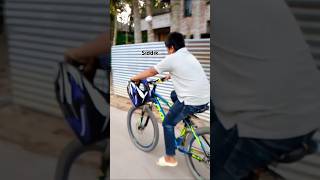 cycling with helmet 💜 cycle cycling shorts srasad [upl. by Iveel874]