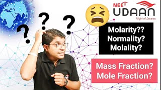 Molarity  Normality  Molality  Mass Fraction  Mole Fraction  By NIKHIL SIR CHEMISTRY [upl. by Yelekreb]