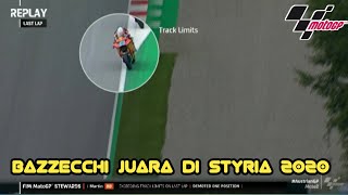 Hasil Full Race Moto2 Styria hari ini 23 Agustus 2020  Berita motoGP 2020  motoGP Styria 2020 [upl. by Inram]