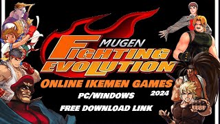 Mugen Fighting Evolution Ikemen  Beta Release l Free Mugen Fighting Games Download PCWindows [upl. by Eleahcim]