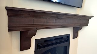 DIY Fireplace Mantel Shelf [upl. by Martynne341]