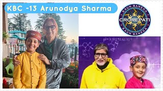 Kaun Banega Crorepati Season 13  Arunoday Sharma [upl. by Klarrisa757]