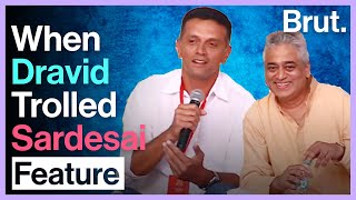 When Rahul Dravid Trolled Rajdeep Sardesai [upl. by Ahsilav]