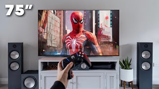 Gaming on a 75” TV is bigger better [upl. by Earazed]