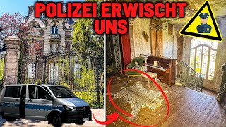 LOSTPLACE  POLIZEI UMSTELLT👮‍♀️ uns in einer VERLASSENEN MILLIONEN HORROR VILLA🏛️in FRANKREICH 😱 [upl. by Valentina302]