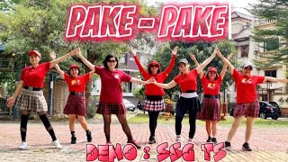 PAKE  PAKE  LINE DANCE  CHOREO CAECILIA MARIA FATRUANINA  DEMO SSG TS [upl. by Aketahs]