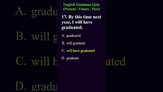 English Tense Quiz part6 english presenttense futuretense pasttense [upl. by Louanne]