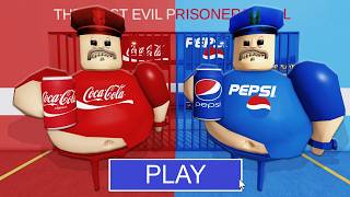 COCACOLA VS PEPSI BARRYS PRISON RUN SCARY OBBY  Full Gameplay  No Commentary roblox [upl. by Skillern]