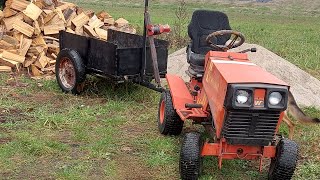 traktorek kosiarka z przyczepką kosiarka mower viral shorts traktory lawnmower stiga [upl. by Boutis]