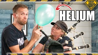 Playing a Bagpipe with Helium [upl. by Fiona]