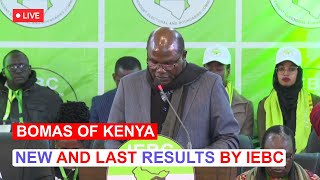 NEW PRESIDENTIAL RESULTS BY IEBC FROM BOMAS OF KENYA [upl. by Sucramrej]