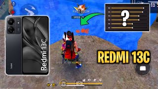 Redmi 13C Free Fire Sensitivity  Hud  Dpi Settings  Redmi 13C Free Fire Headshot Setting [upl. by Mcgruter]