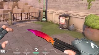 Valorant New Black Market Butterfly Knife Fade Easter Egg [upl. by Cutter]