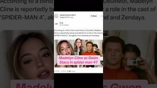 Madelyn Cline in Spider Man 4 madelyncline spiderman celebritynews [upl. by Assenay]