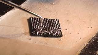 BGA reballing and soldering Xilinx IC How to reball without BGA stencil [upl. by Nurav688]