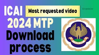 ICAI 2024 MTPs DOWNLOAD PROCESS in Tamil  CA updates [upl. by Seidnac96]