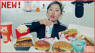 New Items from McDonalds Burger King amp KFC Mukbang [upl. by Khai191]