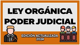 LEY ORGÁNICA DEL PODER JUDICIAL LOPJ  PARTE 2 AUDIO COMPLETO  ESTUDIO para OPOSICIONES y DERECHO [upl. by Kucik]