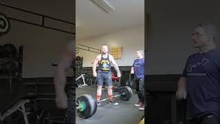 440 lb deadlift × 10 reps no belt and hook grip deadlift deadlifting deadlifts [upl. by Dorcia92]