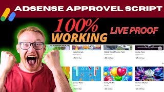 Adsense Approval Game Script  Adsense Approval Method  Adsense Approval Script [upl. by Mccallion]