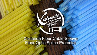 Yellow fiber optic splice protector fiber cable fusion sleeve Xielianda Professional manufacturer [upl. by Catlaina986]