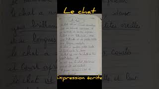 sériedexpression écrite le chat 5ap [upl. by Aned100]