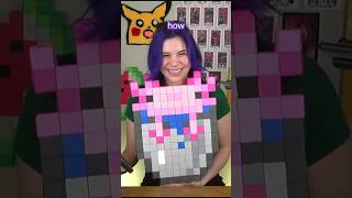 GIANT Minecraft Axolotl made only using PAPER NO GLUE AND NO TAPE minecraft [upl. by Jerrome]