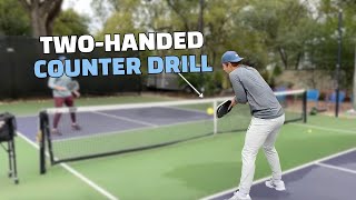 How To Hit the TwoHanded Backhand Counter in Pickleball  Ben Johns [upl. by Nelson]