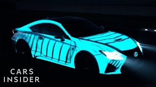 Electricity Makes This Car Paint Light Up  Insider Cars [upl. by Ruffi]