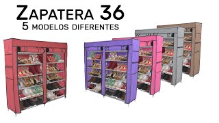 Zapatera 36 organizador de calzado para 36 pares [upl. by Sybille549]