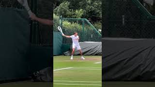 Medvedev Warms Up at Wimbledon 🌱 [upl. by Bysshe]